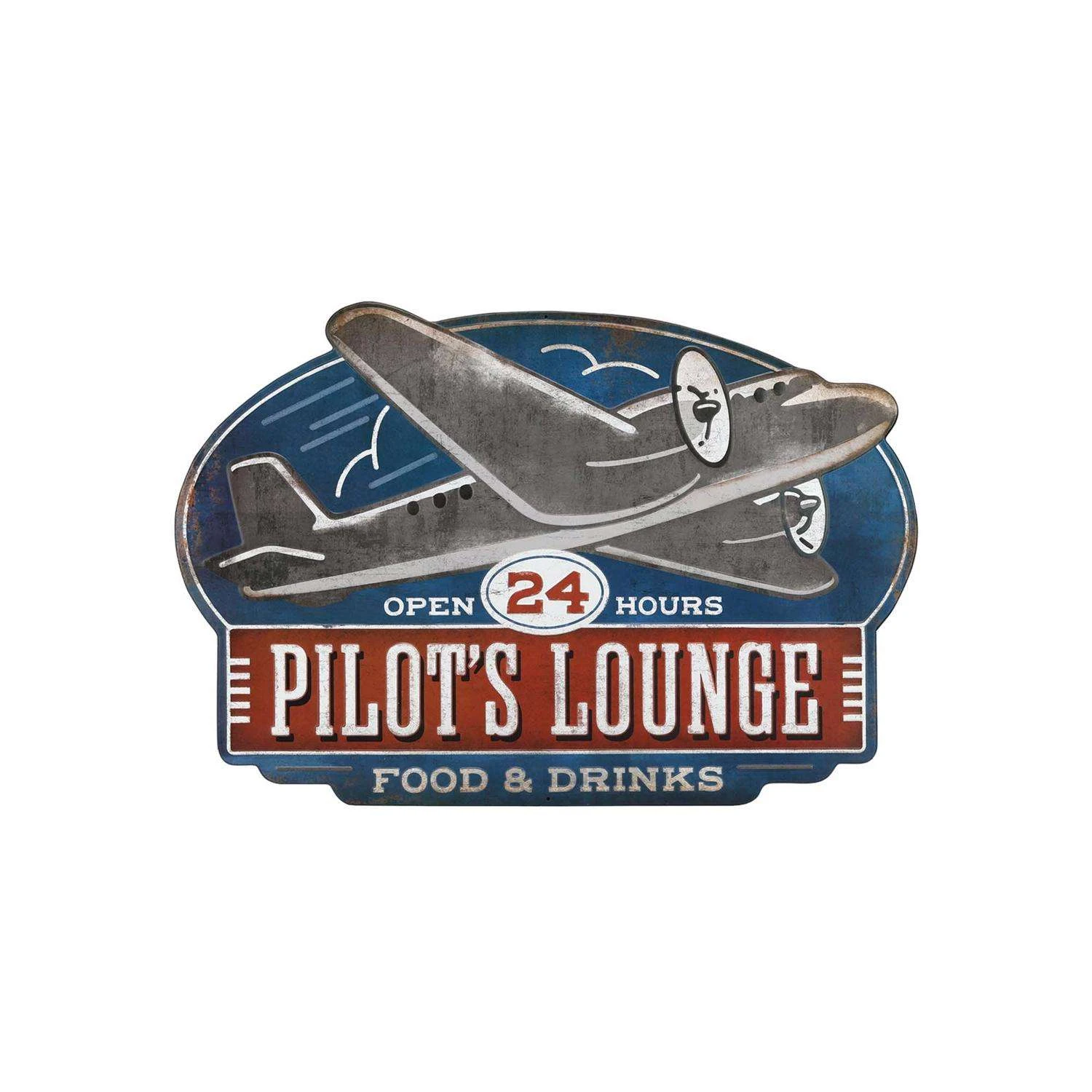 Open Road Brands 21.75 In. H X 1 In. W X 32 In. L Metal Sign 3 Open Road Brands 21.75 In. H X 1 In. W X 32 In. L Metal Sign