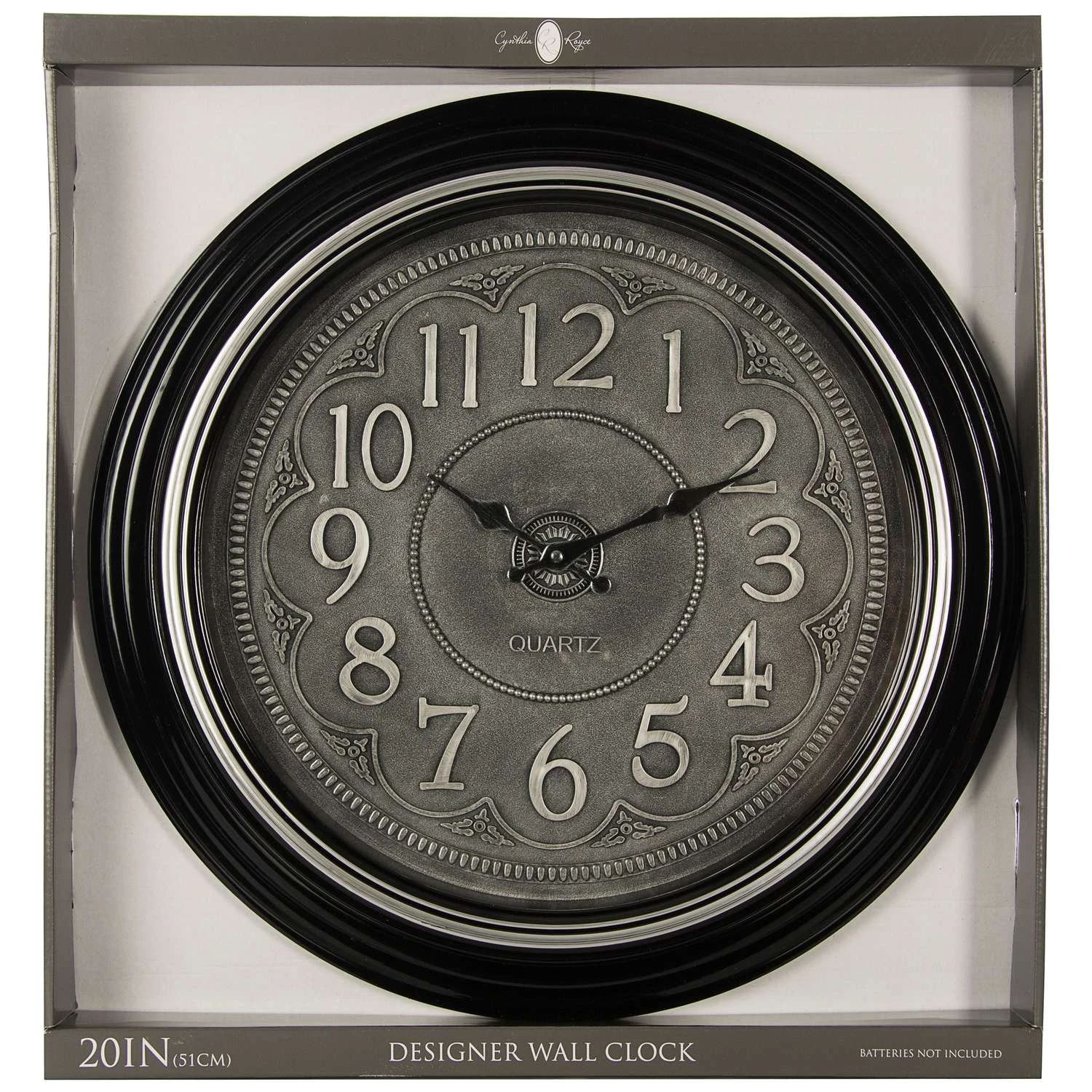 Cynthia Royce 16 In. W Classic Analog Wall Clock 4 Cynthia Royce 16 In. W Classic Analog Wall Clock - Image 2