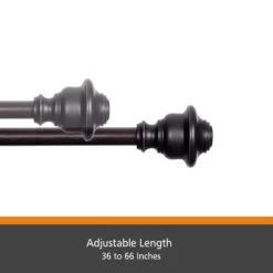 Kenney Fast Fit Weathered Brown Finn Curtain Rod 36 In. L X 66 In. L -Umbra || Yankee Candle Sales 7742587d 6904 4e19 8172 266ef62d1ce8