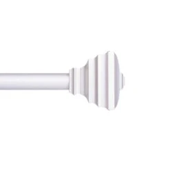 Kenney Fast Fit Nickel Silver Jayden Curtain Rod 42 In. L X 120 In. L