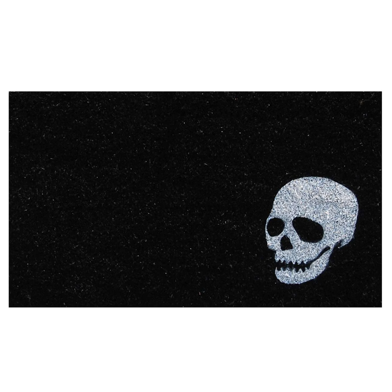 Home & More 2 W X 3 L Black White Skull Coir Door Mat 3 Home & More 2 W X 3 L Black White Skull Coir Door Mat