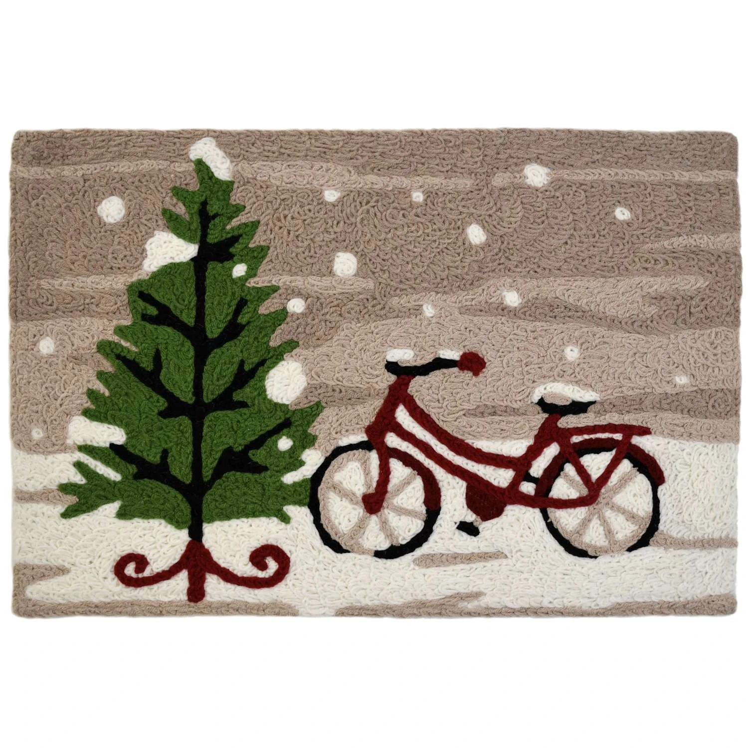 Jellybean 20 W X 30 In. L Multi-color Cycling Home For Christmas Polyester Accent Rug 3 Jellybean 20 W X 30 In. L Multi-color Cycling Home For Christmas Polyester Accent Rug