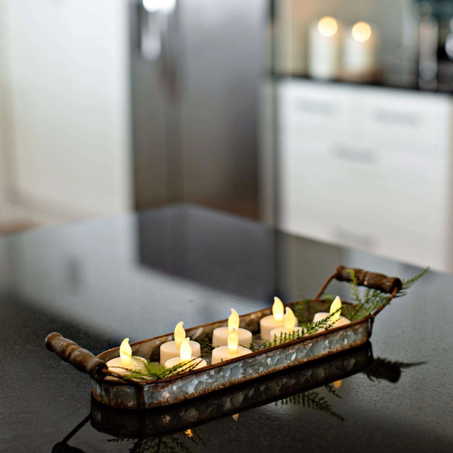 Matchless Darice Ivory No Scent Scent Tealight Flameless Flickering Candle 4 Matchless Darice Ivory No Scent Scent Tealight Flameless Flickering Candle - Image 2