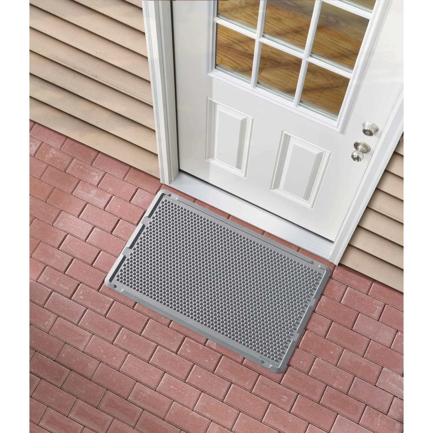 WeatherTech Outdoor Mats 24 In To W X 39 In To L Gray Thermoplastic Door Mat 4 WeatherTech Outdoor Mats 24 In To W X 39 In To L Gray Thermoplastic Door Mat - Image 2