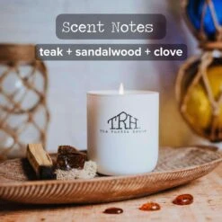 The Rustic House White Teakwood Scent Candle 8 Oz -Umbra || Yankee Candle Sales 813f40c1 2a96 4236 b117 c531b80f1666