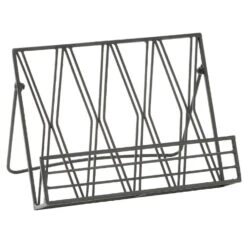 Tripar 7.5 In. H X 8 In. W X 10.5 In. L Powder Coated Black Metal Cookbook Stand