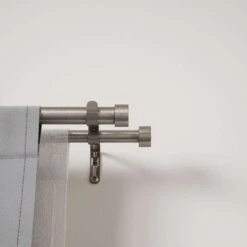Umbra Cappa Nickel Silver Double Curtain Rod 120 In. L X 180 In. L -Umbra || Yankee Candle Sales 8546163f 3115 4e07 9137 eba25bace1ed