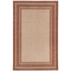 Liora Manne Carmel 6.5 Ft. W X 9.33 Ft. L Red Casual Polypropylene Accent Rug