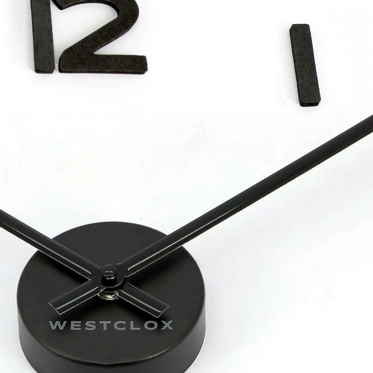 Westclox 20 In. L X 20 In. W Indoor Modern Analog Wall Clock Plastic Black 5 Westclox 20 In. L X 20 In. W Indoor Modern Analog Wall Clock Plastic Black - Image 3