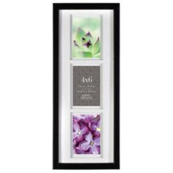 Gallery Solutions Matte Black Wood Picture Frame Gallery 20.1 In. H X 8.1 In. W