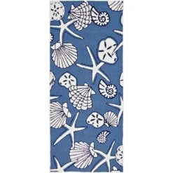 Homefires 26 In. W X 60 In. L Multicolored Serenity At Sea Accent Rug