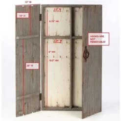 Tripar 43.5 In. H X 2.5 In. W X 23.75 In. L Rustic Gray Metal/Wood Jewelry Storage Cabinet -Umbra || Yankee Candle Sales 925513dc 7829 434e 821e 979445ddd64d