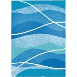 Homefires 3 Ft. W X 5 Ft. L Multicolored Tranquility Bay Accent Rug