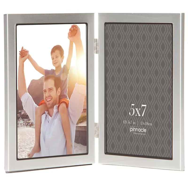 Pinnacle Black/Silver Metal Picture Frame 8.1 In. H X 12 In. W 3 Pinnacle Black/Silver Metal Picture Frame 8.1 In. H X 12 In. W