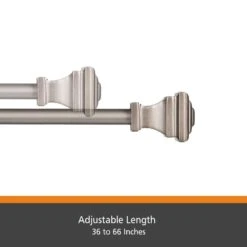 Kenney Oil Rubbed Pewter Fast Fit Milton Curtain Rod 36 In. L X 66 In. L -Umbra || Yankee Candle Sales 95c10aa6 cf54 4999 ad31 5eca274cd1f4