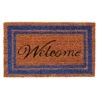 Home & More 1.58 W X 2.58 L Multi-color Blue Border Welcome Coir Door Mat -Umbra || Yankee Candle Sales 9b538685 c4ad 4028 a692 b1948bfca607
