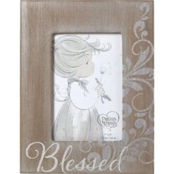 Precious Moments Silver Wood Photo Frame 9 In. H