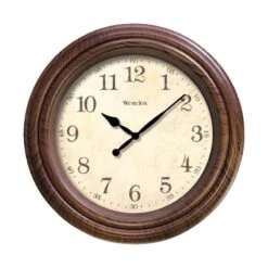 Westclox 10 In. L X 10 In. W Indoor Classic Analog Wall Clock Plastic Brown