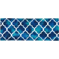Simple Space 21 In. W X 54 In. L Multicolored Mallorca Tiles Accent Rug