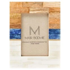 Matr Boomie Kaveri Multicolored Wood Picture Frame 8.5 In. H X 6.5 In. W