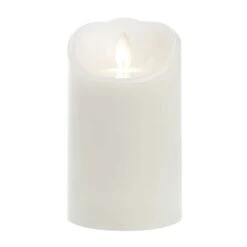 Sterno Home White No Scent Iflicker Smooth Pillar Candle