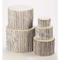 Tripar 12 In. H X 15-3/4 In. W X 15-3/4 In. L Natural Wood Bark Wrapped Risers -Umbra || Yankee Candle Sales b5599ee3 ad5f 4433 8531 b4fe8f372401