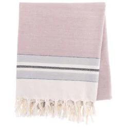 Karma Gifts 60 In. W X 50 In. L Lilac Cotton Beach Throw Blanket
