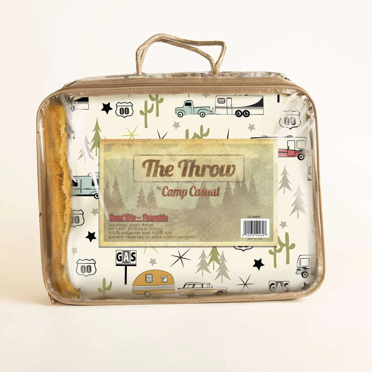 Camp Casual 50 In. W X 60 In. L Orange Polyester Blanket/Throw 3 Camp Casual 50 In. W X 60 In. L Orange Polyester Blanket/Throw