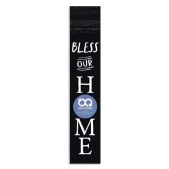 P. Graham Dunn 36 In. H X 1 In. W X 7 In. L Black MDF Bless Our Home Switcheroo Sign