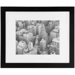 Gallery Solutions Matte Black Wood Picture Frame 23 In. H X 19 In. W