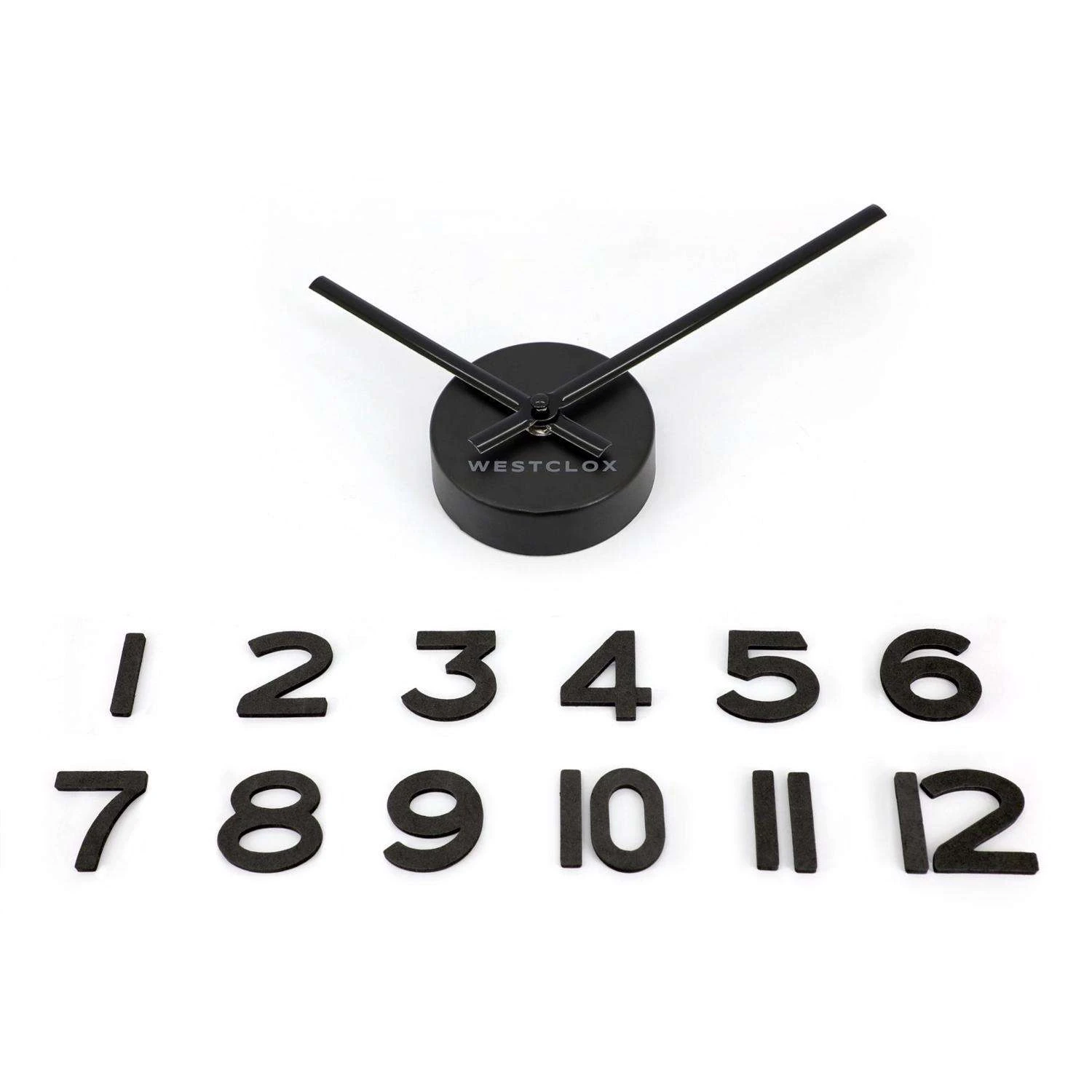 Westclox 20 In. L X 20 In. W Indoor Modern Analog Wall Clock Plastic Black 4 Westclox 20 In. L X 20 In. W Indoor Modern Analog Wall Clock Plastic Black - Image 2