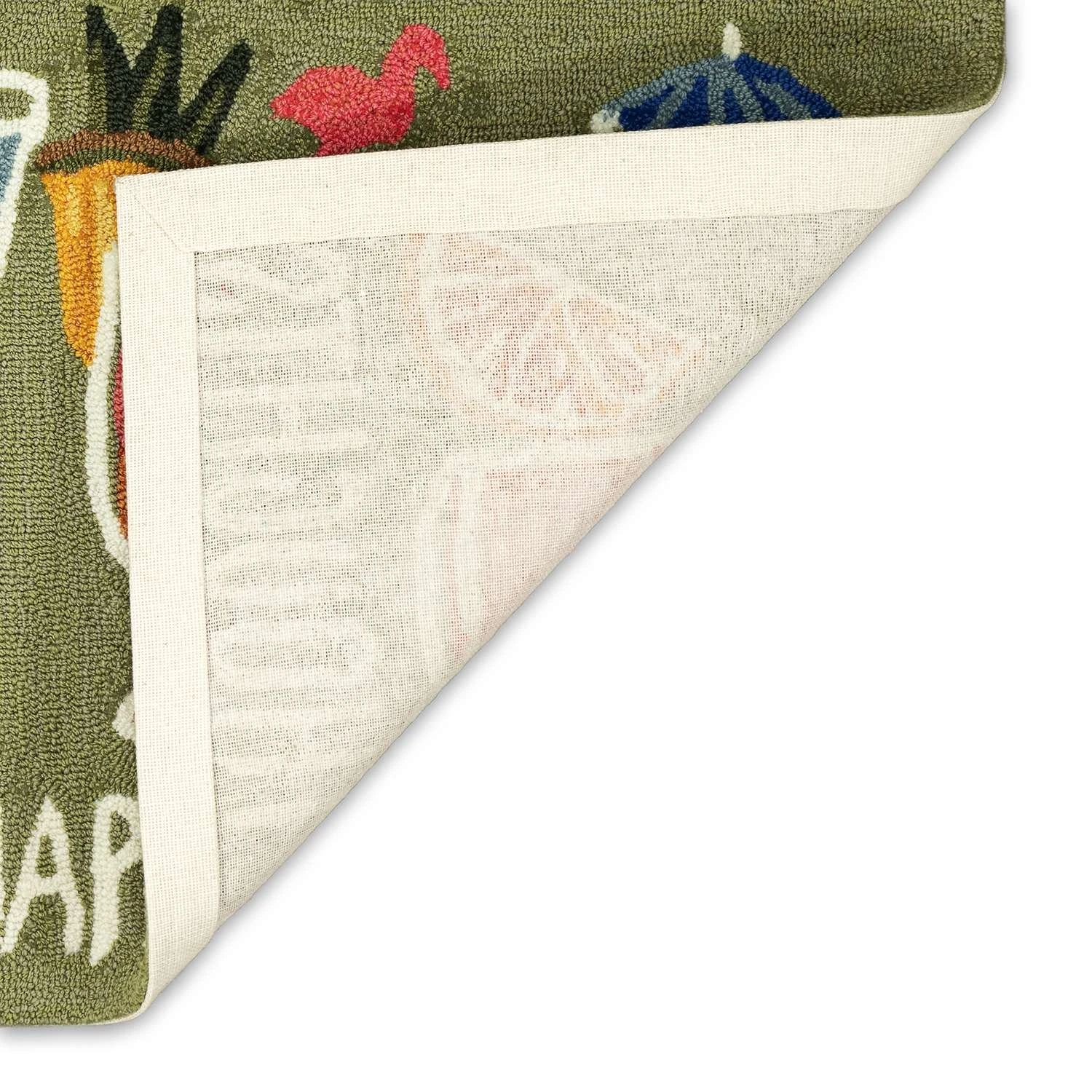 Liora Manne Frontporch 2 W X 3 L Green Happy Drinks Acrylic/Polyester Accent Rug 7 Liora Manne Frontporch 2 W X 3 L Green Happy Drinks Acrylic/Polyester Accent Rug - Image 5