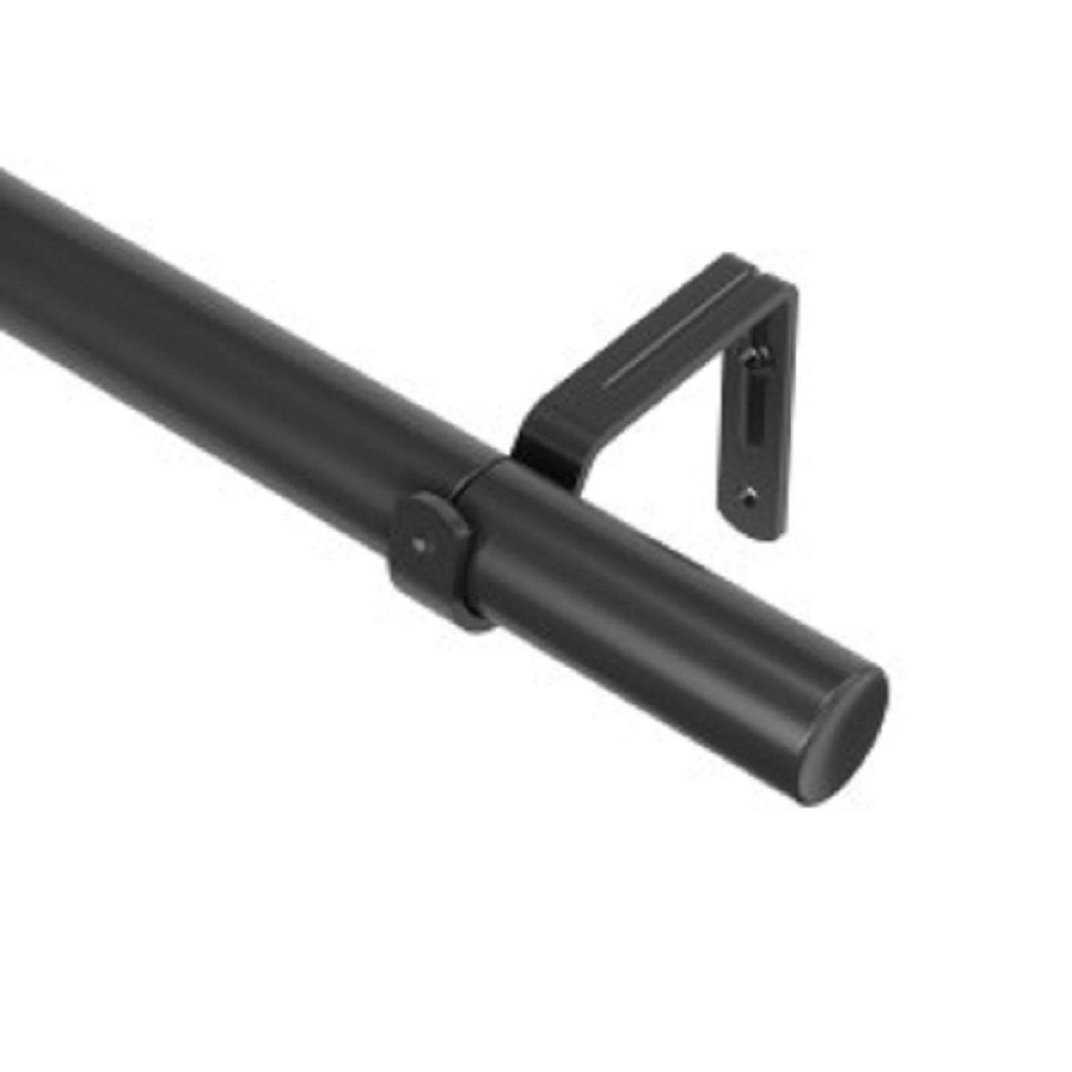 Umbra Zen Matte Black Curtain Rod 32 In. L X 128 In. L 3 Umbra Zen Matte Black Curtain Rod 32 In. L X 128 In. L
