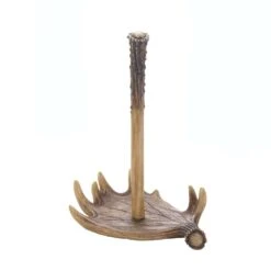 Accent Plus 12.75 In. H X 6 In. W X 9.5 In. L Brown Poly Resin Antler Papper Towel Holder