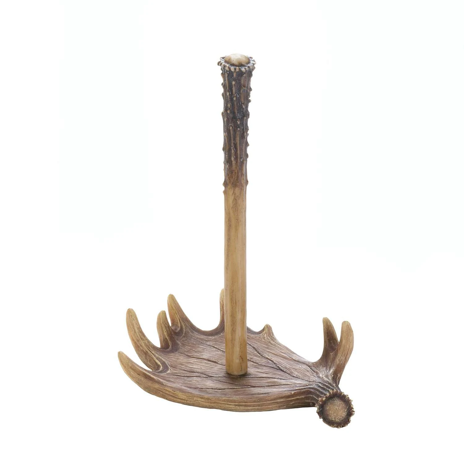 Accent Plus 12.75 In. H X 6 In. W X 9.5 In. L Brown Poly Resin Antler Papper Towel Holder 3 Accent Plus 12.75 In. H X 6 In. W X 9.5 In. L Brown Poly Resin Antler Papper Towel Holder