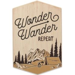 Open Road Brands 11.25 In. H X 0.625 In. W X 7.5 In. L Multicolored Wood Wall Decor