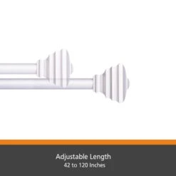 Kenney Fast Fit Nickel Silver Jayden Curtain Rod 42 In. L X 120 In. L -Umbra || Yankee Candle Sales d5a99084 fd29 46a3 8a99 d4a359606855