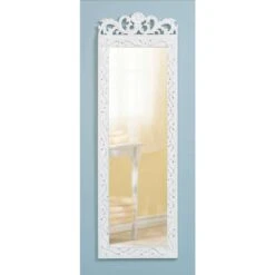 Accent Plus 30.5 In. H X .5 In. W X 9.875 In. L Blue/White Wood Decorative Wall Mirror