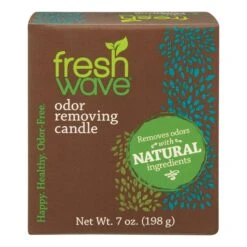 Fresh Wave Brown Odor Eliminator Scent Candle