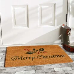 Home & More 1.42 W X 2.42 L Brown Christmas Holly Coir Door Mat 5 Home & More 1.42 W X 2.42 L Brown Christmas Holly Coir Door Mat -Umbra || Yankee Candle Sales de887589 a3a3 493a 879f 405e2c493889