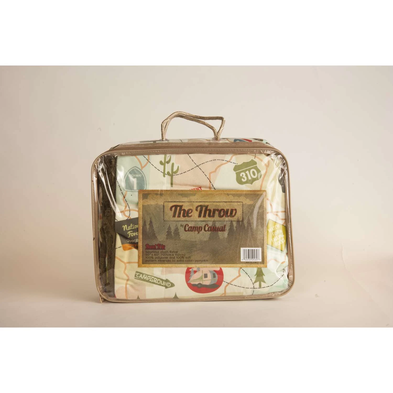 Camp Casual 50 In. W X 60 In. L Brown Polyester Blanket/Throw 3 Camp Casual 50 In. W X 60 In. L Brown Polyester Blanket/Throw