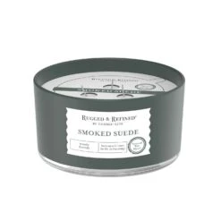 Candle-Lite Rugged & Refined White Smoked Suede Scent Candle 16.25 Oz