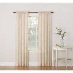 No918 Reno Beige Curtain 102 In. W X 84 In. L