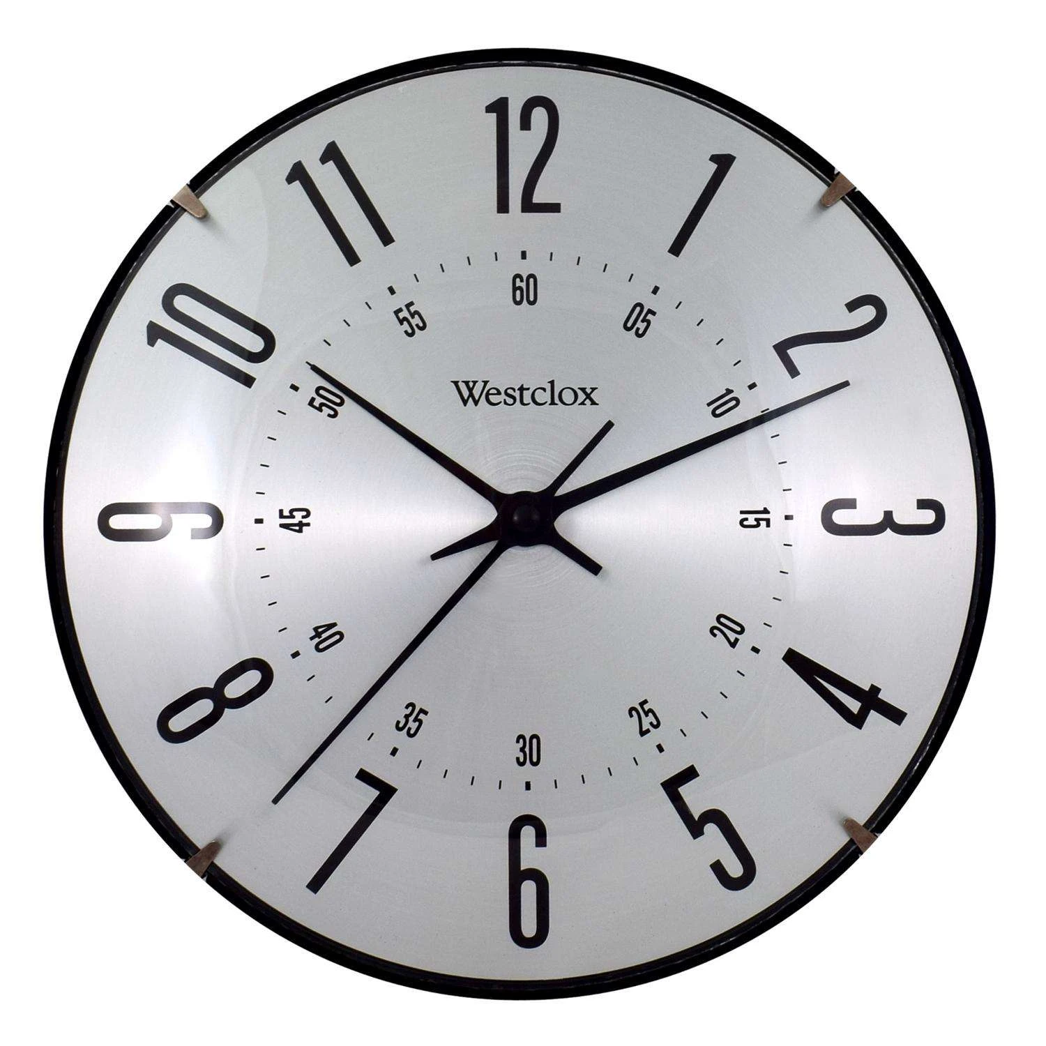 Westclox 9.4 In. L X 9.4 In. W Indoor Modern Analog Wall Clock Metal Black/Silver 3 Westclox 9.4 In. L X 9.4 In. W Indoor Modern Analog Wall Clock Metal Black/Silver