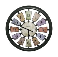 Westclox 18 In. L X 17 In. W Indoor Casual Analog Wall Clock Plastic Multicolored