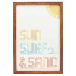 Open Road Brands 17.875 In. H X 0.75 In. W X 12.25 In. L Pink MDF Wall Decor