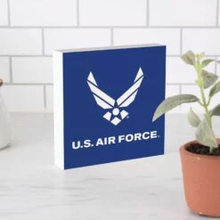 P. Graham Dunn 6 In. H X 2 In. W X 6 In. L Blue/White Wood US Air Force Word Block -Umbra || Yankee Candle Sales fbfb42ea 831e 4436 9f89 14fa0ea7aa8b