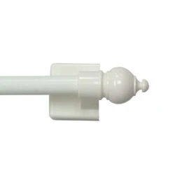 Kenney Enamel White Magnet Cafe Rod 16 In. L X 28 In. L